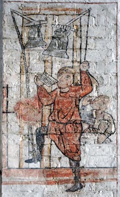 Wandmalerei Gl�ckner in Nikolai-Kirche in M�lln