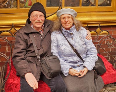 Manfred und Claudia, in London 2018